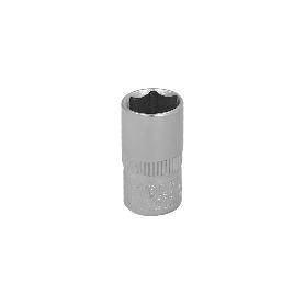 LLAVE VASO 1/4 HEXAGONAL 7 MM. PERFIL DE 6 CARAS. ACERO CROMO VANADIO, ARISTAS REDONDAS