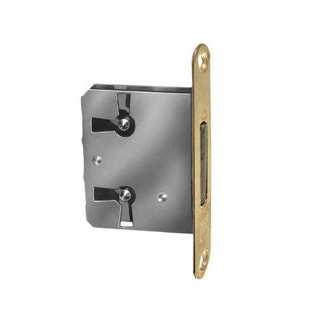 CERRADURA EMBUTIR TEO SIN LLAVES E40 LATONADA (CAJA 20)