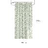 CORTINA DUCHA HOJAS VERDES 180X200 CM. IMPERMEABLE
