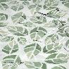 CORTINA DUCHA HOJAS VERDES 180X200 CM. IMPERMEABLE