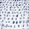 CORTINA DUCHA MATRIX AZUL 180X200 CM. IMPERMEABLE
