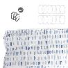 CORTINA DUCHA MATRIX AZUL 180X200 CM. IMPERMEABLE