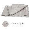 CORTINA DUCHA FORMAS GEOMETRICAS BEIGE 180X200 CM. IMPERMEABLE