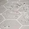 CORTINA DUCHA FORMAS GEOMETRICAS BEIGE 180X200 CM. IMPERMEABLE
