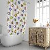 CORTINA DUCHA DONUTS 180X200 CM. IMPERMEABLE