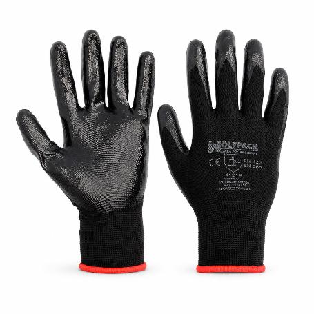 GUANTES NITRILO / POLIESTER IMPREGNADO 8 (PAR)