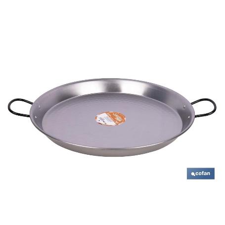 PAELLERA ACERO PULIDA Ø34CM