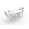 MESA ALUMINIO ALEGRIA BLANCA 70X70 CM