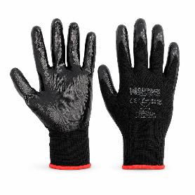 GUANTES NITRILO / POLIESTER IMPREGNADO 10 (PAR)