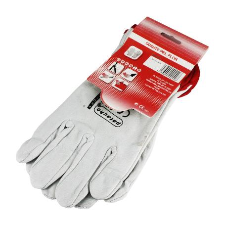 GUANTE INDUSTRIAL PIEL BLANCA T-8