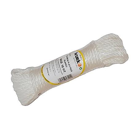 CUERDA PLASTICO 4 MM BLANCA 10MT