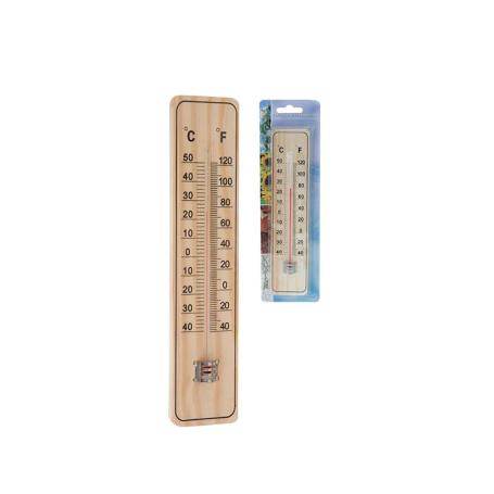 TERMOMETRO MADERA COLGAR 22 CM