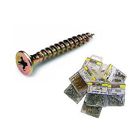 TORNILLO POZI CABEZA PLANA 5X30MM BICROMATADO