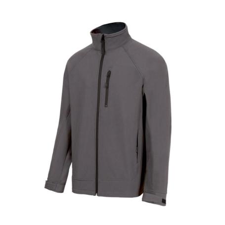 CHAQUETA SOFT SHELL LESSA PUÑO VELCRO TALLA M-XL COLOR ROPA GRIS CLARO TALLA XL