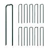 GRAPA FIJACION CESPED VERDE 35X170 MM 10 UDS