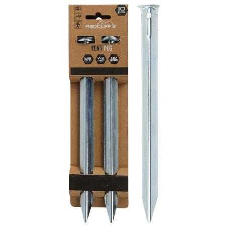 PIQUETAS TIENDA CAMPAÑA METALICA 23 CM