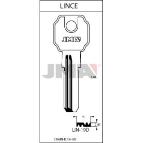 LLAVES JMA PROM. 50 LLAVES+5 GRATIS SEGURIDAD LATON MOD LIN-19D (CAJA 50 UNIDADES)