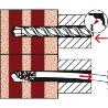 FISCHER TACOS FUR-T  10X115 TORNILLO TORX.SEGURIDAD   88760 (CAJA 50 UNIDADES)
