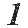 NUMERO 1 -M.4 NEGRO 10CM.