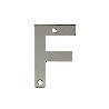 LETRA F-4 PULGADAS ACERO INOXIDABLE 18/8