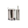 CUBO PEDAL 5 L + PORTAESCOBILLAS INOXIDABLE