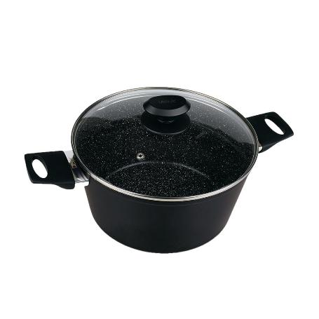 OLLA CON TAPA ALUMINIO PIEDRA 28 CM 3211