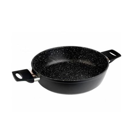 CAZUELA BAJA SIN TAPA PIEDRA 28 CM 3114