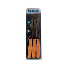 CUCHILLOS 11 CM FILO LISO HPL ROBLE