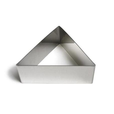 MOLDE EMPLATADOR INOX. TRIANGULAR 9X4 CM 2189