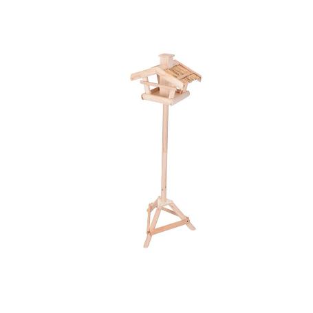 CASA PAJAROS PEDESTAL PINO