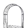 BANCO ARCO FLORAL 49X26,5X172 CM
