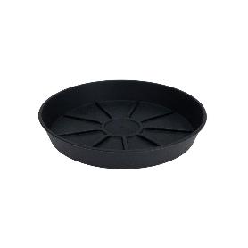 PLATO MACETA PLASTICO 18 CM ANTRACITA