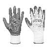 GUANTE NYLON BLANCO NITRILO GRIS T-8