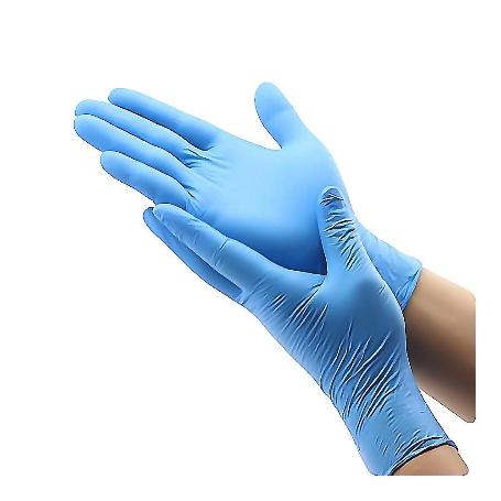 GUANTE NITRILO DESECHABLE AZUL T/8-81/2-5.5GR
