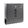 BUZON ACERO GRIS MODERNO PW617