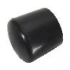 CANTONERA REDONDA 25MM EXTERIOR NEGRA 40-25N
