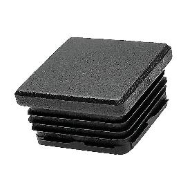 CANTONERA CUADRADA 40MM INTERIOR NEGRA 8804