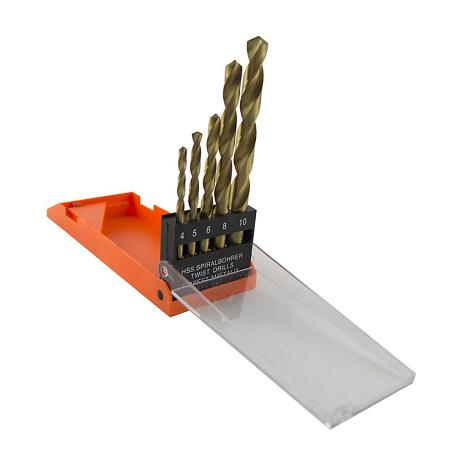 BROCAS ACERO HSS 4 A 10 MM (5 BROCAS )