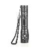 LINTERNA LED ALUMNIO NEGRA RECARGABLE USB