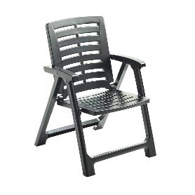 SILLON PLEGABLE RESINA REXI ANTRACITA