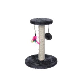 RASCADOR GATO  BOLA + PLUMA 26X30 CM