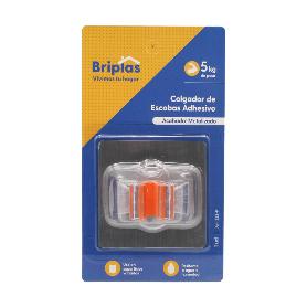 COLGADOR ESCOBA ADH. 1 UD METALIZADO