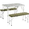 MESA + 2 BANCOS PACK AWAY ALUMINIO