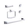 ACCESORIOS BAÑO COOL BLANCO 5 PIEZAS