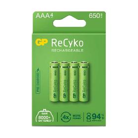 PILAS RECARGABLES RECYKO R03 650AAA