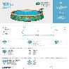 PISCINA + DEPURADORA DECO 457X84 CM 57416