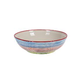 CENTRO MESA LOZA RAYAS 38X11 CM