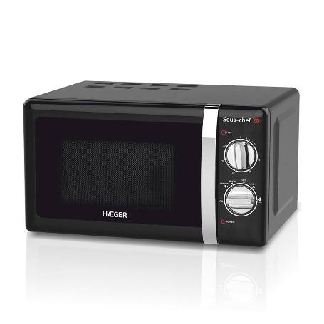 MICROONDAS SOUS CHEF NEGRO 20L