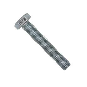 TORNILLO HEXAGONAL 10X20 DIN-933 8.8 ZINC. ACERO BLANCO