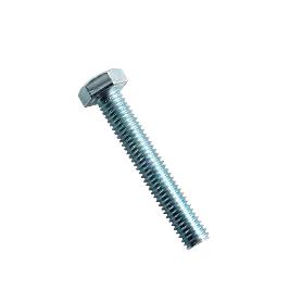 TORNILLO HEXAGONAL 12X30 8.8 DIN.933 ZINC ACERO BLANCO
